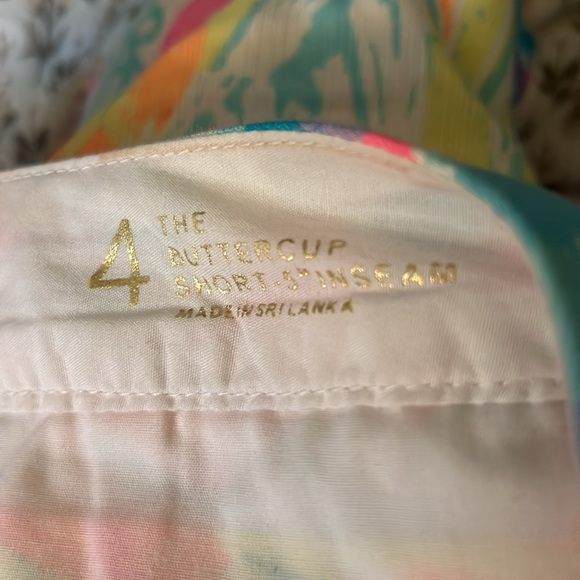 Lilly Pulitzer multicolored the buttercup 5”inseam shorts 4 - Picture 6 of 7
